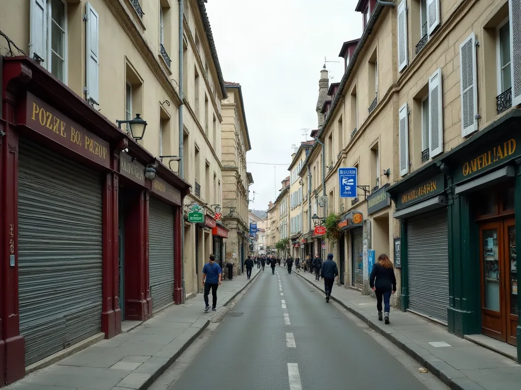 Drancy : les quartiers à éviter et ceux où poser ses valises Rue commerçante du centre-ville de Drancy en journée
