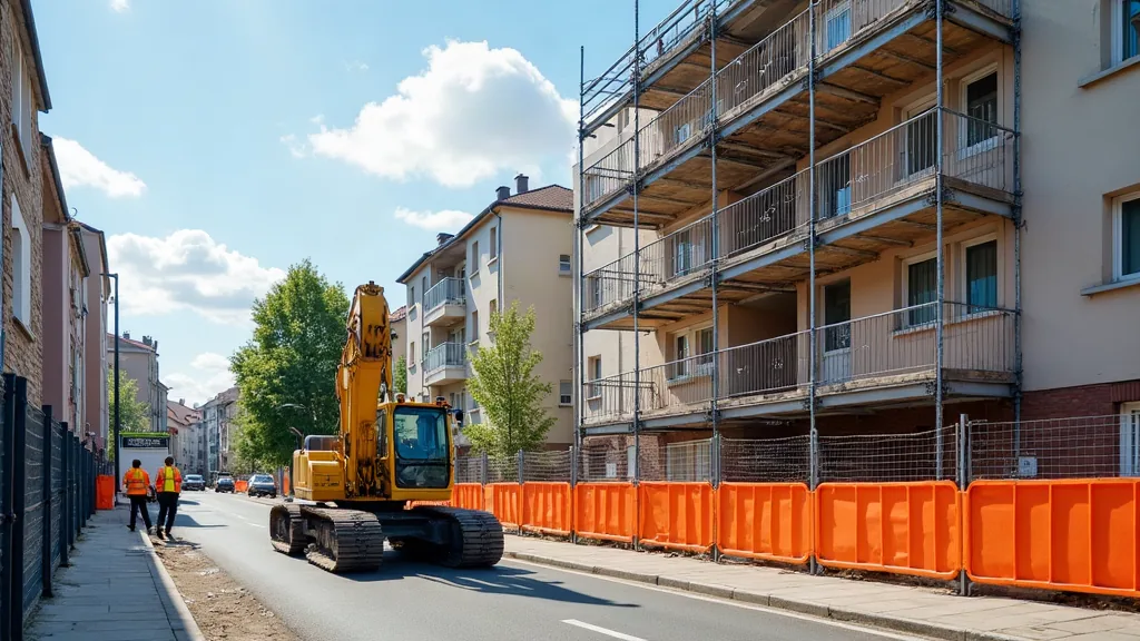 Quartiers à éviter à Carcassonne : ce que les chiffres et le terrain racontent vraiment Chantier de rénovation urbaine près d'immeubles de logements sociaux à Carcassonne