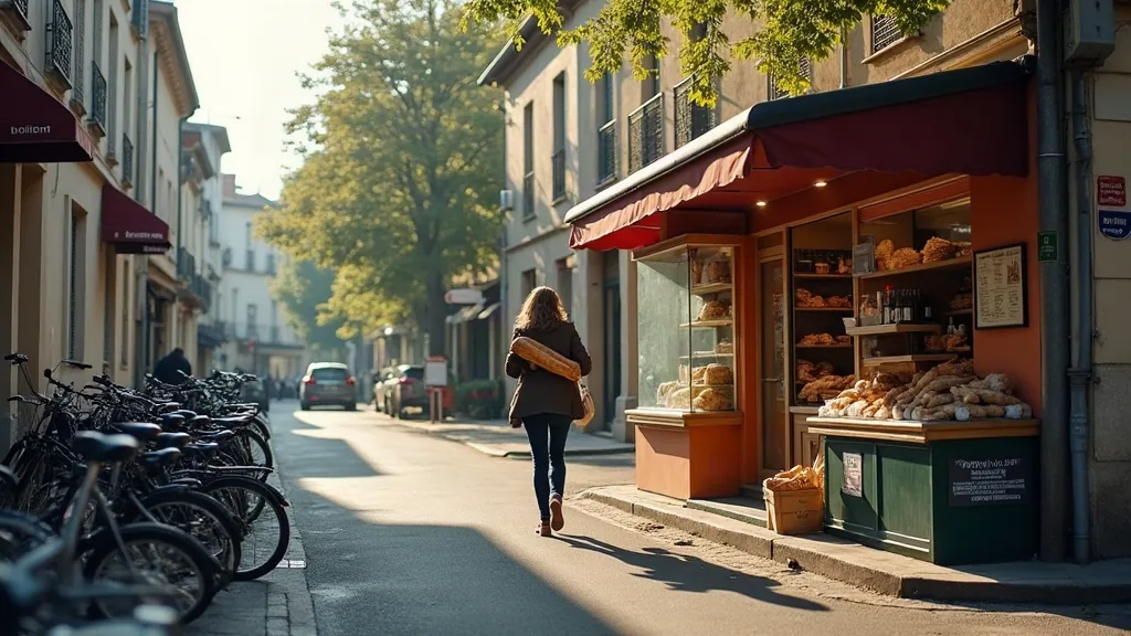 Quartiers de Franconville à éviter : ce que révèlent les chiffres Rue commerçante calme dans un quartier résidentiel de Franconville le matin